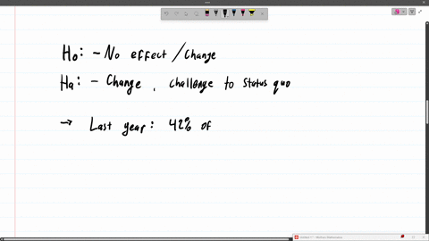 for-each-of-the-given-situations-write-out-the-null-and-alternative-hypotheses-being-sure-to-state-whether-it-is-one-sided-or-two-sided-complete-parts-a-through-d-question-content-area-bottom-part-1-a