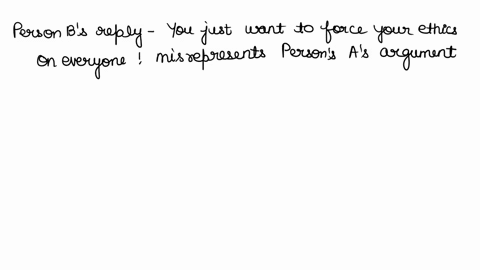 identify-the-informal-fallacy-in-the-blank-person-a-has-just-argued-that-sometimes-we-have-false-beliefs-about-what-is-right-and-wrong-person-b-replies-you-just-want-to-force-your-ethics-on-05522