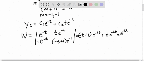point-in-this-problem-you-will-use-variation-of-parameters-to-solve-the-nonhomogeneous-equation-y-2y-y-6e-write-the-characteristic-equation-for-the-associated-homogeneous-equation-use-for-yo-90342