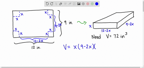 a-rectangular-open-top-box-is-to-be-constructed-out-of-a-9-inch-by-12-inch-sheet-of-thin-cardboard-b-06183