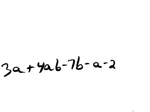 which-expression-is-equivalent-to-3a4ab-7b-a2ab-4b