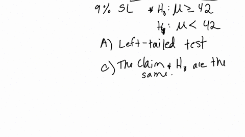 based-on-a-simple-random-sample-of-27-observations-from-a-normal-population-it-was-found-that-the-average-is-37-assume-that-the-population-standard-deviation-is-9-and-use-a-9-significance-level-to-tes