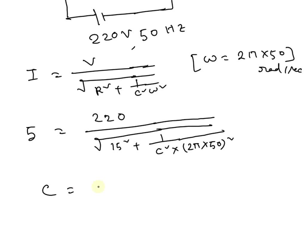 SOLVED A noninductive resistance of 15 ohms in series with a