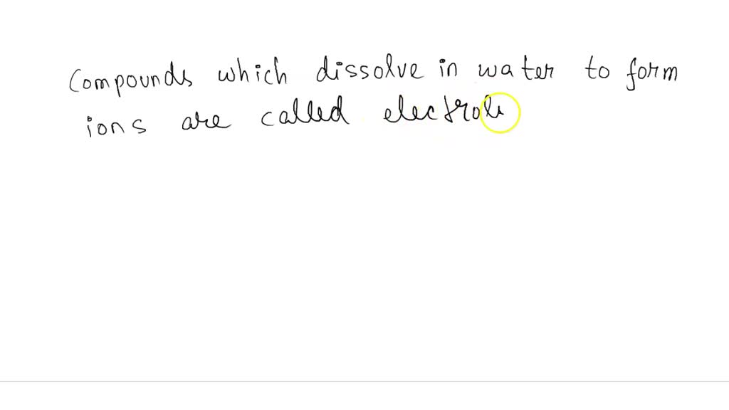 SOLVED Many ionic and covalent compounds dissolve well in water