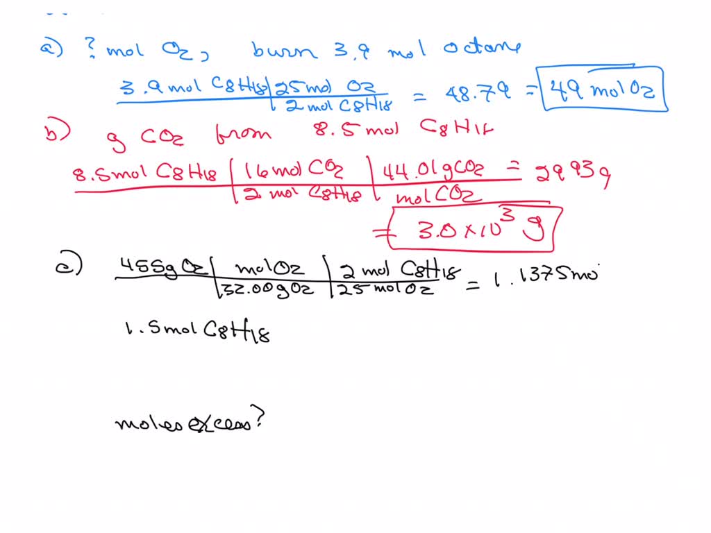 Solved: Consider The Complete Combustion Of Gasoline, Assuming A 