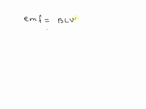 a-conductor-of-length-1m-moving-with-velocity-v-perpendicular-to-the-magnetic-field-of-strength-10-tesla-induces-an-emf-of-10vokts-the-v-ms-33893