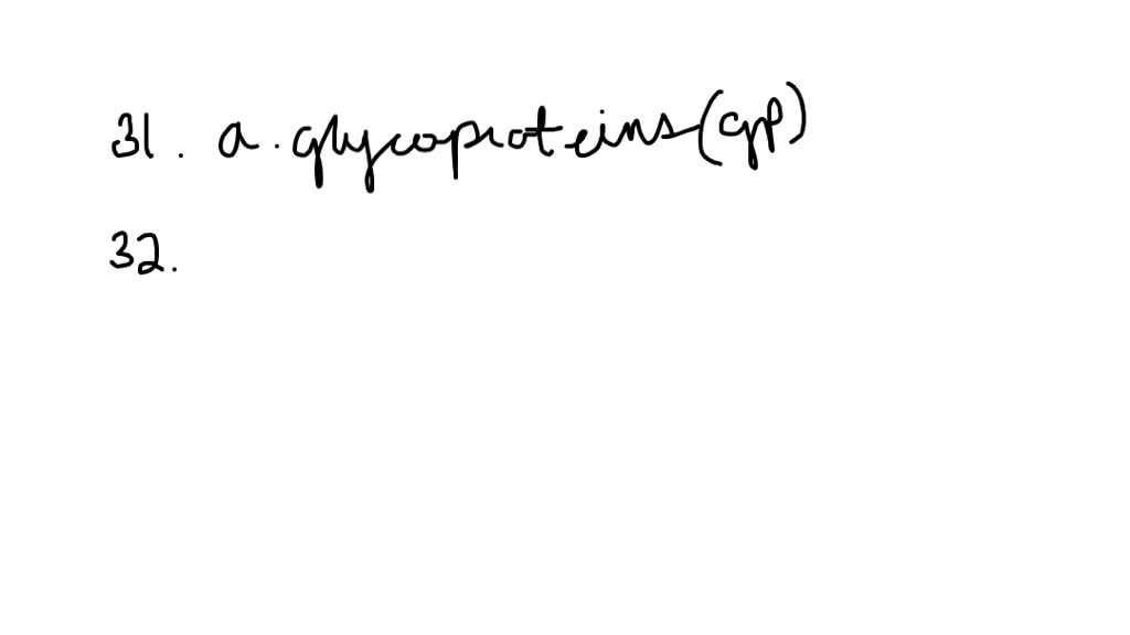 Solved: 31. Which Of The Following Is An Important Molecule Present In 