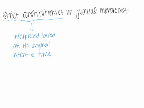 how-does-a-strict-constructionist-interpret-the-constitution-compared-to-a-judicial-interpretivist-give-examples-of-each-35467