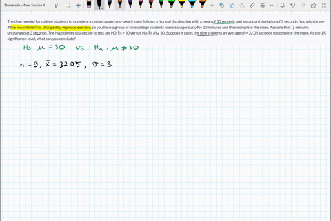 the-time-needed-for-college-students-to-complete-a-certain-paper-and-pencil-maze-follows-a-normal-distribution-with-a-mean-of-30-seconds-and-a-standard-deviation-of-3-seconds-you-wish-to-see-13498