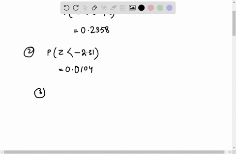 find-each-of-the-shaded-areas-under-the-standard-normal-curve-using-a-ti-84-calculator-round-the-answers-to-four-decimal-places-part-1-of-4-072-the-area-of-the-shaded-region-is-02357-part-2-56043