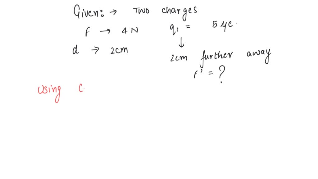 solved-two-point-charges-are-4-cm-apart-and-exert-they-exert-force-on