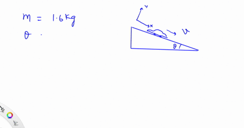 a-toy-car-rolls-down-a-ramp-at-a-constant-velocity-the-cars-mass-is-m-16-kg-and-the-ramp-makes-an-angle-of-14-degrees-with-respect-to-the-horizontal-assume-the-rolling-resistance-is-negligible-what-2