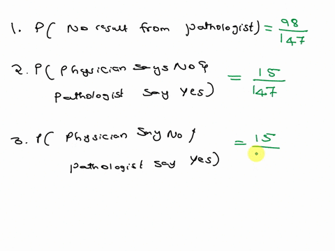 tecearcherwanied-compare-the-diagnostic-results-yes-tumor-present-yommor-nom-present-from-pathologist-with-that-obtained-from-physician-the-same-147-patients-the-following-table-shows-the-fr-08651