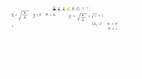 let-r-be-the-region-bounded-by-the-following-curves-find-the-volume-of-the-solid-generated-when-r-is-revolved-about-the-y-axis-y-8-y0-x6-set-up-the-integral-that-gives-the-volume-of-the-soli-68913