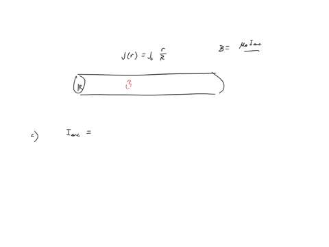a-very-long-thick-cylindrical-wire-of-radius-r-carries-a-current-density-j-that-varies-across-its-cr-70105