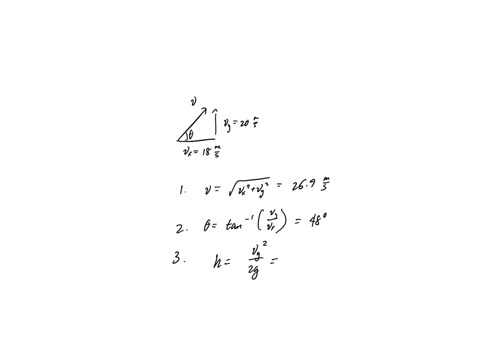 a-soccer-ball-is-kicked-with-an-initial-horizontal-velocity-of-18-ms-and-an-initial-vertical-velocity-of-20-ms-1-what-is-the-initial-speed-of-the-ball-2-what-is-the-initial-angle-of-the-ball-75347