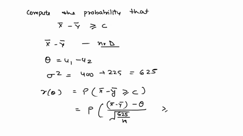 consider-the-distributions-nx-400-and-ny-225-let-x-y-say-xand-y-denote-the-observed-means-of-two-independent-random-samples-each-of-size-n-from-the-respective-distributions-say-we-reject-h0-31357