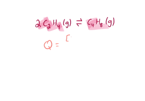 which-of-the-expression-below-represents-the-correct-reaction-quotient-for-2c2h4g-c4h8g