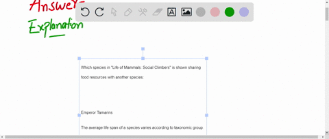 which-species-in-life-of-mammals-social-climbers-is-shown-sharing-food-resources-with-another-species-group-of-answer-choices-diana-monkeys-geladas-pygmy-marmosets-savannah-baboons-emperor-t-75276