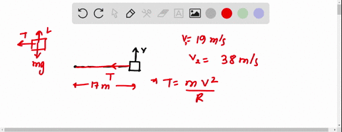 example-6-a-model-airplane-has-a-mass-of-09-kg-and-moves-at-a-constant-speed-on-a-circular-path-that-is-parallel-to-the-ground-thes-plane-is-connected-via-a-guideline-rope-to-a-person-at-the-86046