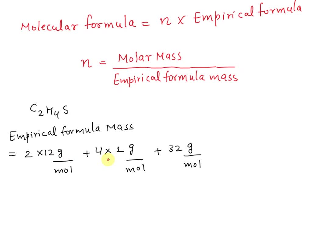 c2h4s experimental molar mass 179