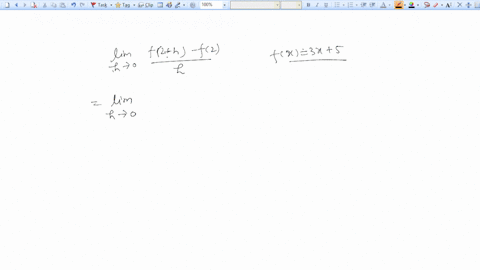 point-evaluate-fh-f2-lim-h-0-where-fx-3x-5-if-the-limit-does-not-exist-enter-dne-limit-68608