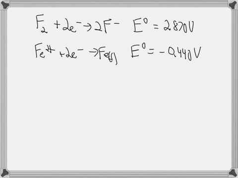 use-the-standard-reduction-potentials-given-below-to-predict-if-a-reaction-will-occur-between-fes-and-f2gwhen-the-two-are-brought-in-contact-via-standard-half-cells-in-a-voltaic-cell-f2g2e-2-22142