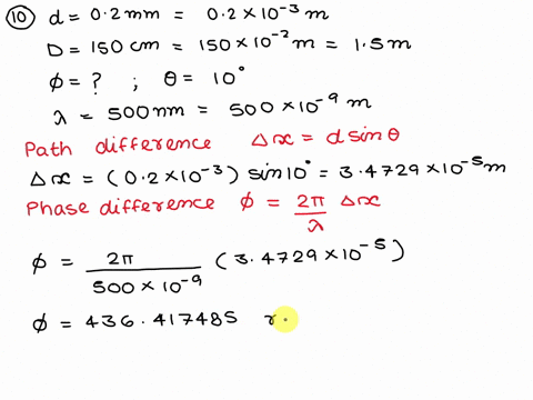show-me-the-calculations-thanks-10-in-a-double-slit-experiment-the-distance-between-the-slits-is-02-mm-and-the-distance-to-the-screen-is-150-cm-what-is-the-phase-difference-in-degrees-betwee-0556