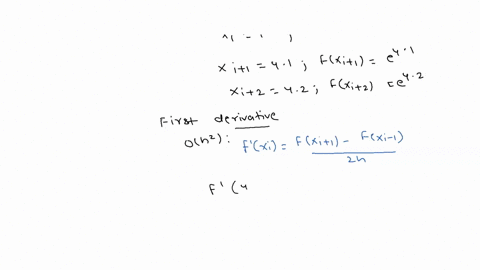 use-centered-difference-approximations-to-estimate-the-first-and-second-derivatives-of-y-e-at-x4for-h-01-employ-both-oh2-and-oh4-formulas-for-estimating-the-results-round-the-final-answers-t-86787