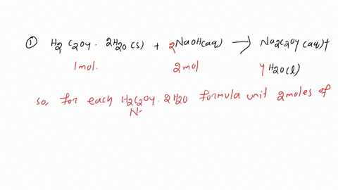 1for-each-h2c2o4-x-2h2o-formula-unit-how-many-naoh-formula-units-will-titrate-with-it-this-is-the-same-as-the-molmol-ratio-write-the-balanced-equation-for-the-titration-2-as-part-of-the-expe-77017