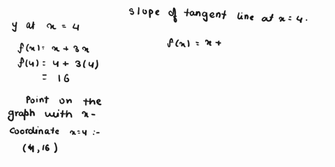 find-the-equation-of-the-tangent-line-to-the-graph-of-the-given-function-at-the-point-with-the-indicated-x-coordinate-fx-x-3-x-x-4-y-75183