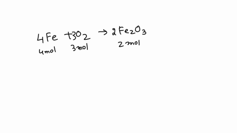 given-the-following-reaction-how-many-moles-of-ironiii-oxide-can-be-produced-from-23-moles-of-oxygen-fe-o2-fe2o3-72514