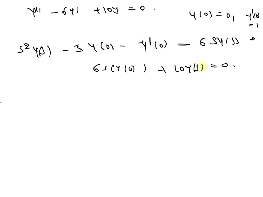 SOLVED: (1 point) Use the Laplace transform to solve the following ...