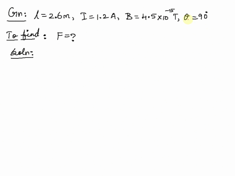 8_-a-straight-conductor-has-a-12-a-current-traveling-to-the-right-the-earths-magnetic-field-in-this-location-is-45-x-10-5-t-up-what-is-the-magnetic-force-on-the-wire-if-the-wire-is-26-m-long-51103