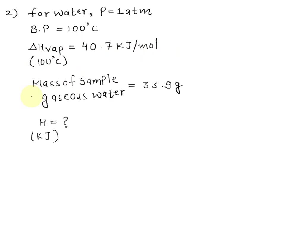 SOLVED: 1. The following information is given for ethanol, C2H5OH, at ...