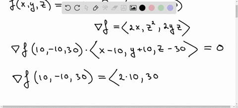 the-gradient-of-f-and-a-point-p-on-the-level-surface-fx-y-z0-are-given-find-an-equation-for-the-ta-2-24187