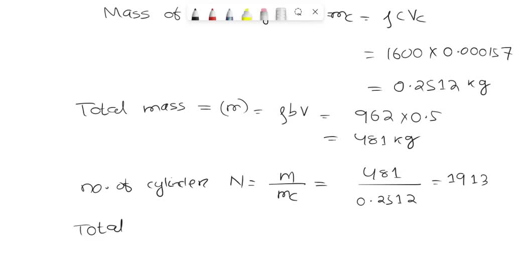SOLVED A packed bed is composed of cylinders having a diameter D = 0.