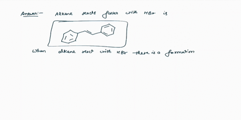 which-alkene-reacts-fastest-with-hbr-iv-22952