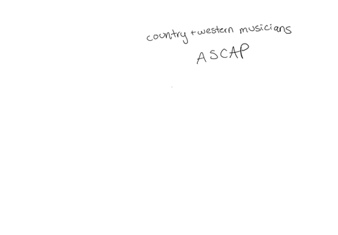 most-country-and-western-musicians-after-the-1940s-were-members-of-ascap-select-one-true-false