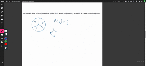 the-numbers-are-4-5-and-6-you-spin-the-spinner-twice-what-is-the-probability-of-landing-on-a-4-and-then-landing-on-a-4-74919