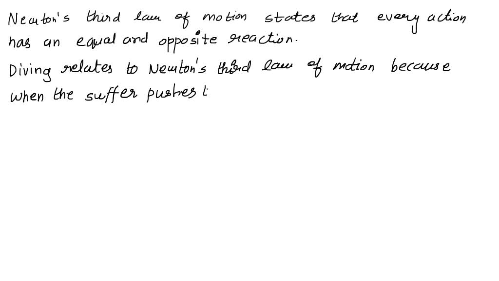 SOLVED How an octopus uses Newton's third law of motion to escape from