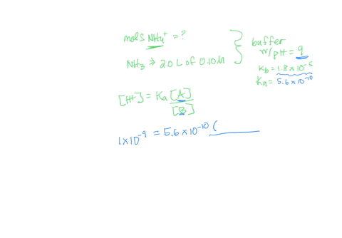 how-many-moles-of-nh4cl-must-be-added-to-20-l-of-010-m-nh3-to-form-a-buffer-solution-with-a-ph-of-900-assume-no-volume-change-when-nh4cl-is-added-79001