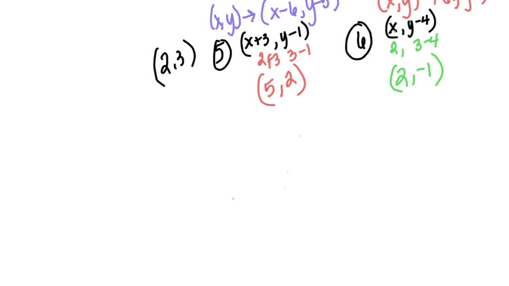 SOLVED Write A Translation Rule That Maps Point D 7 3 Onto Point D