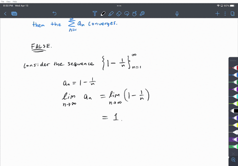 true-or-false-if-the-infinite-sequence-an-converges-then-the-an-converges_-n-true-false-13564