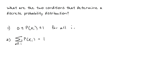 what-are-the-two-conditions-that-determine-a-probability-distribution-choose-the-correct-answer-below-a-the-probability-of-each-value-of-the-discrete-random-variable-is-between-0-and-1-inclusive-and-t