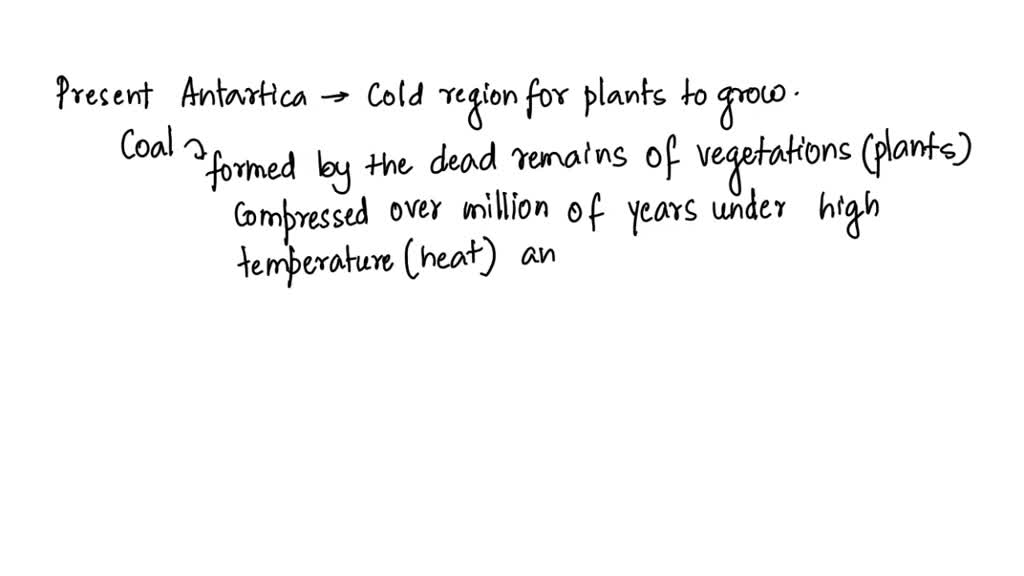 SOLVED How do plant fossils and beds of coal support the idea that