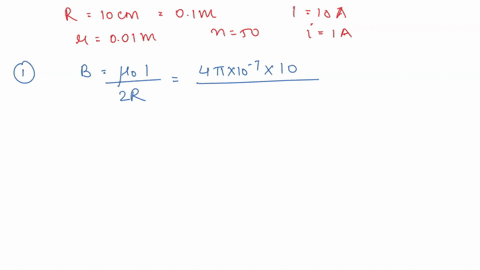 11-a-circular-copper-loop-of-radius-r-10-cm-carries-a-current-of-15-amp-at-its-center-is-placed-a-second-loop-of-radius-10-cm-having-n-50-turns-and-a-current-of-i-10-amp-a-what-magnetic-fiel-39733