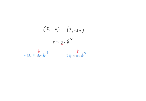 the-graph-of-an-exponential-function-passes-through-212-and-324-find-the-exponential-function-that-describes-the-graph-66395