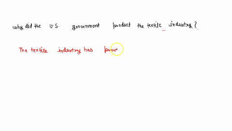 why-did-the-us-government-product-the-textile-industry-58506