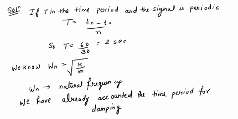 a-mass-spring-damper-system-has-a-mass-of-100-kgin-60-sits-free-response-amplitude-decays-such-that-the-amplitude-of-the-30tcycle-is-20-of-the-amplitude-of-the-1scycleestimate-the-damping-co-18118